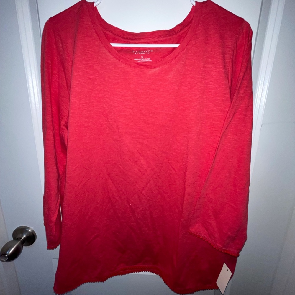 Brand new Talbots plus size red shirt